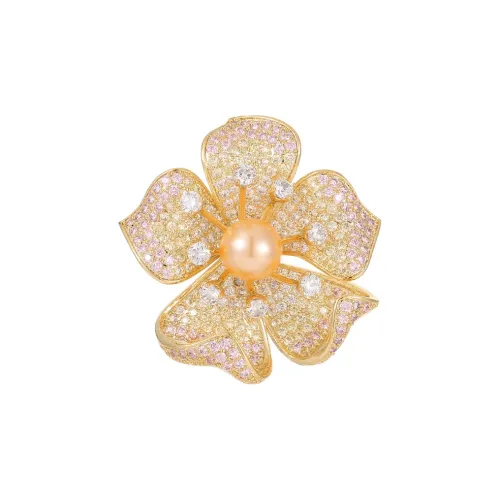 Фиолетовый медный сплав броши женские