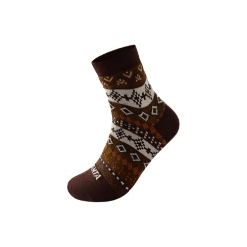 ANTA Life Collection 1 упаковка Кофейно-коричневые унисекс беговые носки