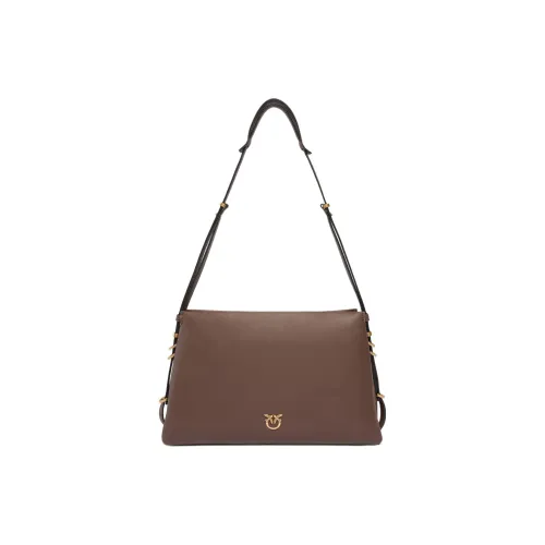 PINKO Love Birds series Телячья кожа Сумка через плечо Сумка на плечо Женская Коричневая