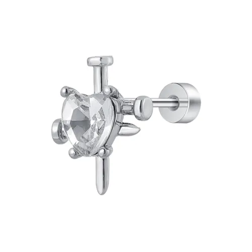 MISS XIA JWY Титановые стальные серьги-гвоздики унисекс