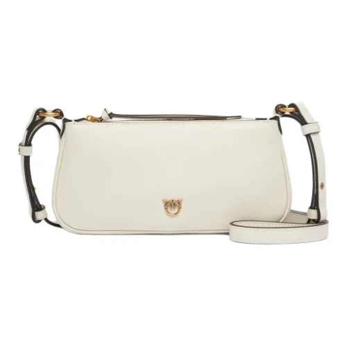 PINKO Half Moon Collection Love Birds Collection Коровья кожа Сумка через плечо Мини Женская Бежевая