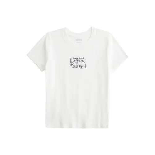 Hollister Белые Женские T-рубашки