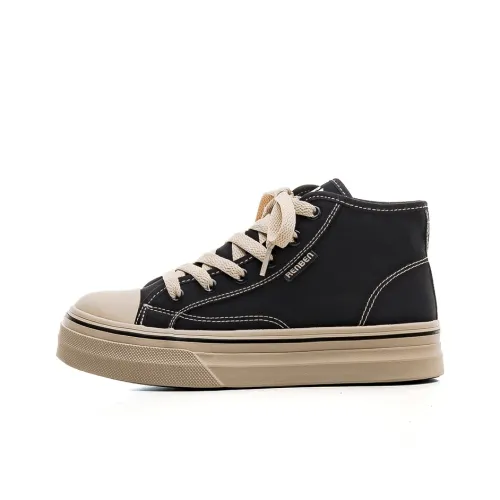 RENBEN Износостойкий и Легкий MID Топ Кеды Женские Черный Коричневый