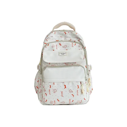 G.DUCKKIDS Нейлон Рюкзак Стандартный Белый Черный Светло-фиолетовый