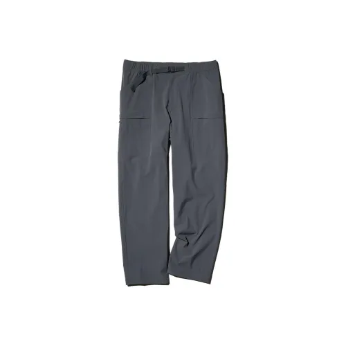 UNIQLO Темно-серые унисекс повседневные штаны