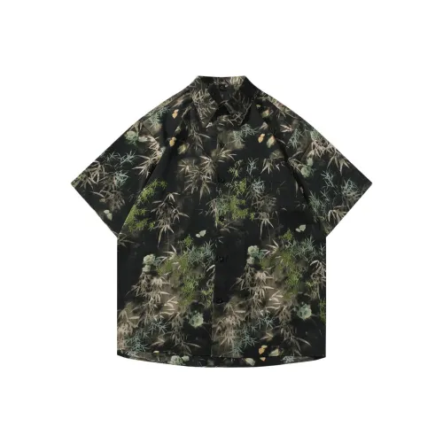 HYLHYL Черные Унисекс Рубашки