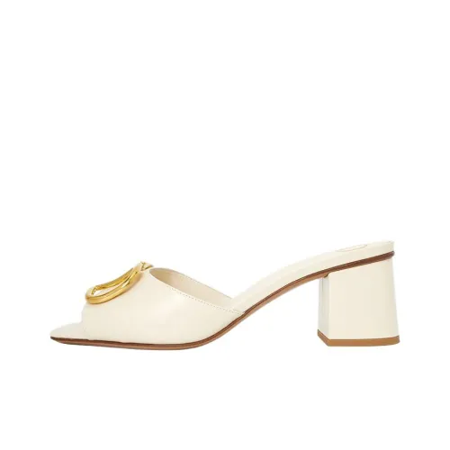 Valentino Vlogo Signature Слипоны Женские Бежевые