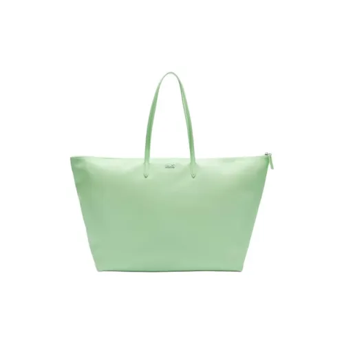 LACOSTE Маленький плед Ткань Тоут Сумка Сумка для покупок Сумка на плечо Экстра-большая Женская Зеленая
