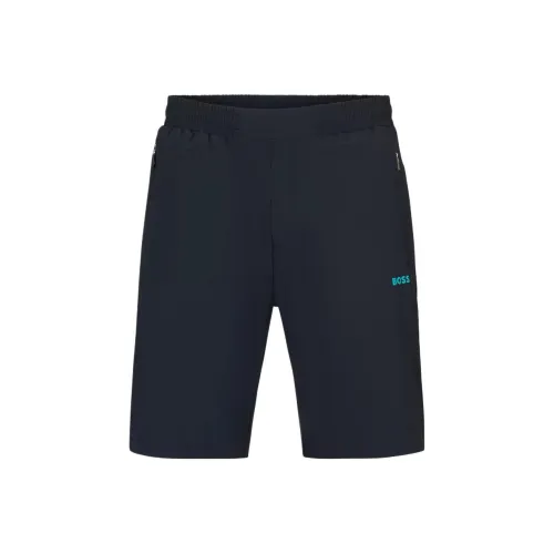 Hugo Boss Темно-синие мужские повседневные шорты