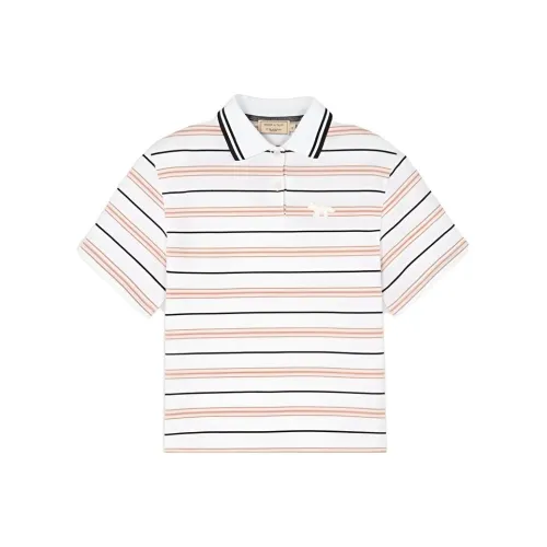 Maison Kitsune Белое Женское Поло