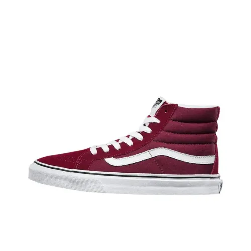 Vans Sk8 Hi Высокие Кроссовки для Скейтбординга Унисекс Красные