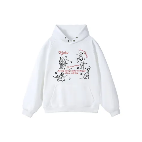 KYKW Белый Женский Свитшот