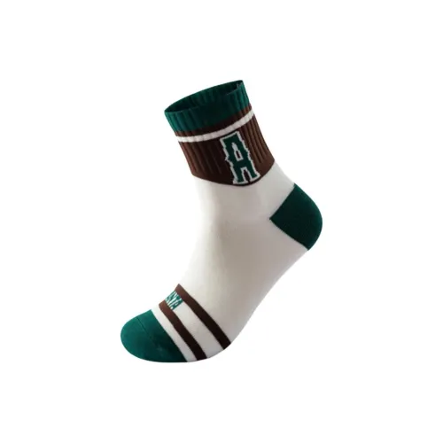 ANTA Life Collection 1 упаковка Молочно-белый/Глазурованный Коричневый/Азурный Зеленый Унисекс Беговые носки
