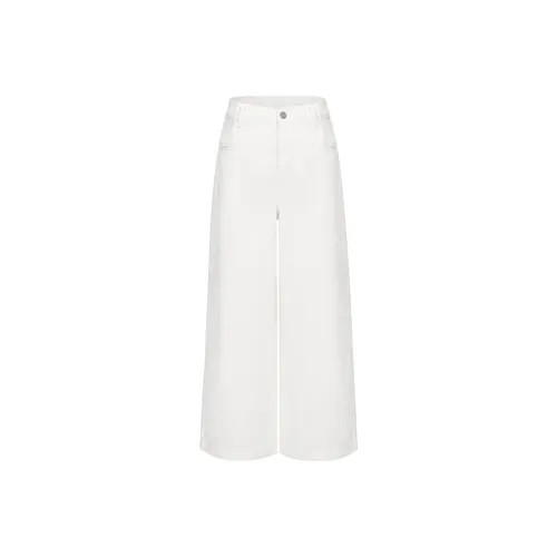 Dme Ecru Легко ухаживаемый, охлаждающий тенсел-хлопок Женские Джинсы