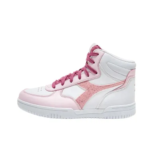 DIADORA Высокие Топы Детские Скейтбординг Розовые Белые Подростки