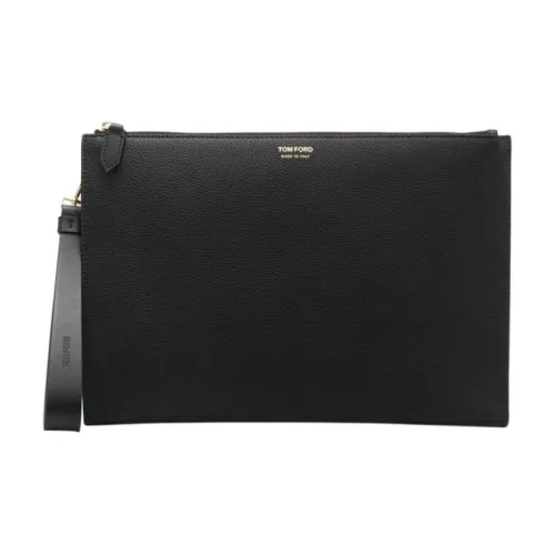 TOM FORD Клатч из телячьей кожи мужской черный