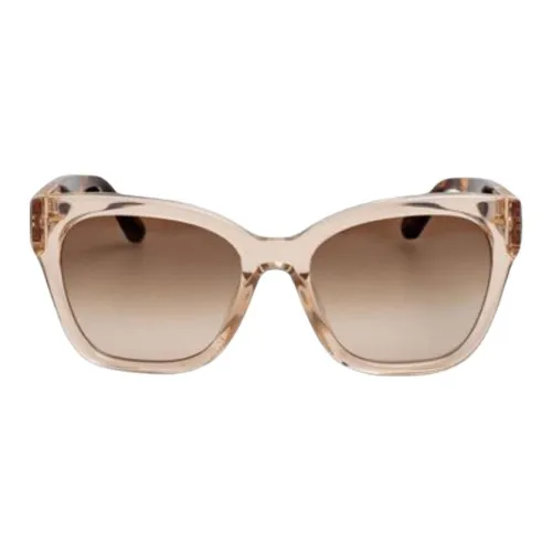 Linda Farrow Ацетат Квадратные Солнцезащитные Очки Женские Коричневые