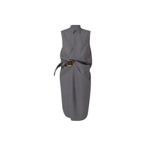 Leather Cat Без рукавов Платье Женское