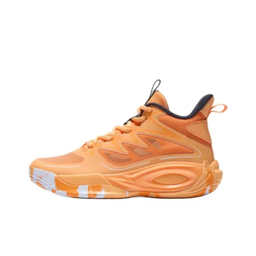 361°KIDS Устойчивый к истиранию Дышащий MID Топ Детские Баскетбольные кроссовки Апельсин Подростки