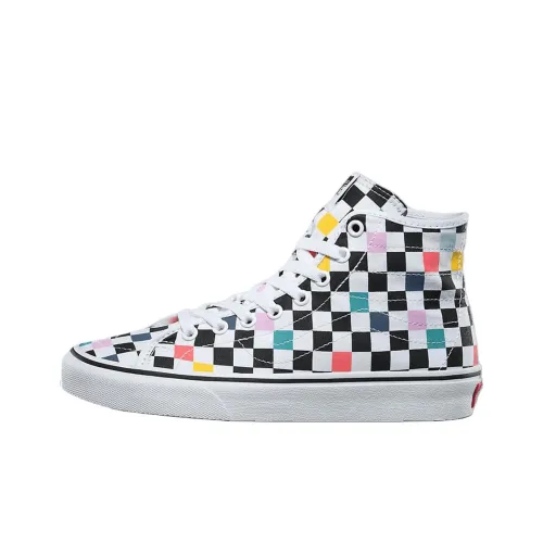 Vans Sk8 HI Высокие Кроссовки для Скейтбординга Унисекс Белый Черный