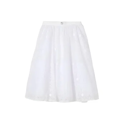 Givenchy Однотонная Юбка Детская Белая
