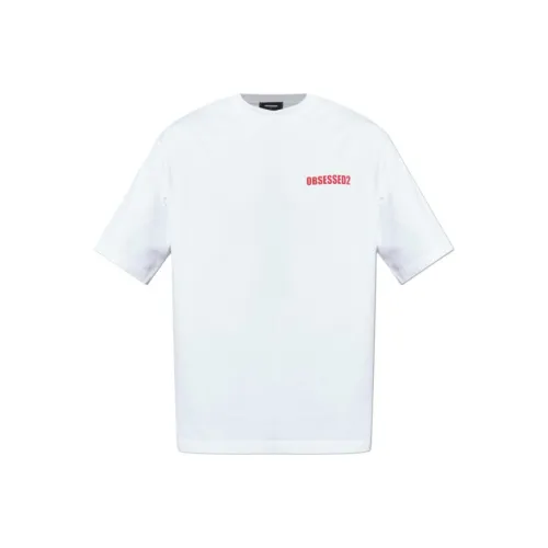 DSQUARED 2 Белый Мужской T-Рубашки