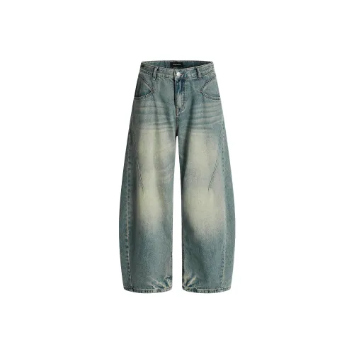 MR BENSE Винтажные синие унисекс джинсы