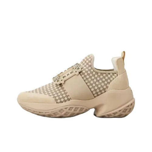 Roger Vivier VIV' RUN Low Топ Повседневная обувь Женская Бежевая
