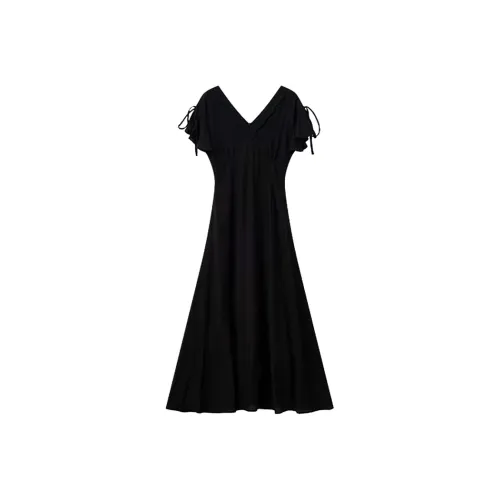 BVODE Короткий рукав Платье Женское