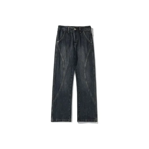 AWAO Blue Unisex Jeans AWAO Синий Унисекс Джинсы