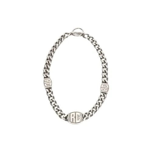 Roberto Cavalli Metal Necklaces Мужской Серебряный