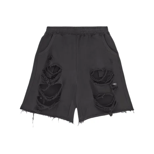 Jaded London Черный Потертый Monster Шорты Повседневные шорты Мужские