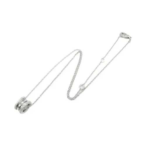 BVLGARI B.Zero1 Series 18К Белое золото Ожерелье Женское Серебро