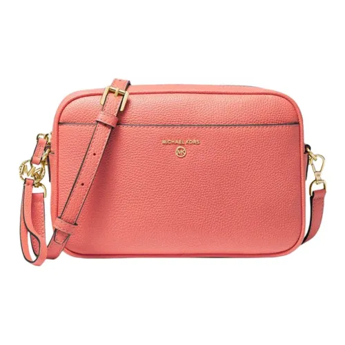 MICHAEL KORS Jet Set Charm Коровья кожа Camera Сумка Сумка через плечо Большая Женская Арбузно-красный