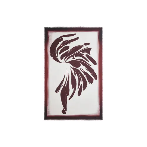 DRIES VAN NOTEN Хлопковый шелк Шарфы Мужской Бордовый