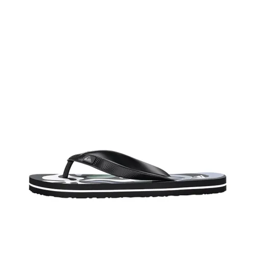 Quiksilver Шлепанцы Черный Камуфляж Мужской
