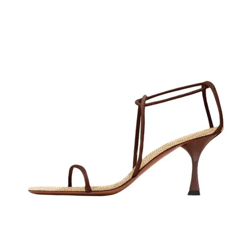 NEOUS Nenque one Ремень Сандалии 8 см Женские Коричневый