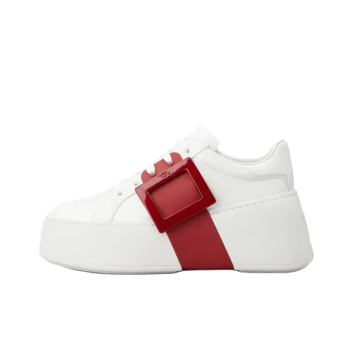 Roger Vivier VIV' Skate Low Топ Повседневная обувь Женская Белая Красная
