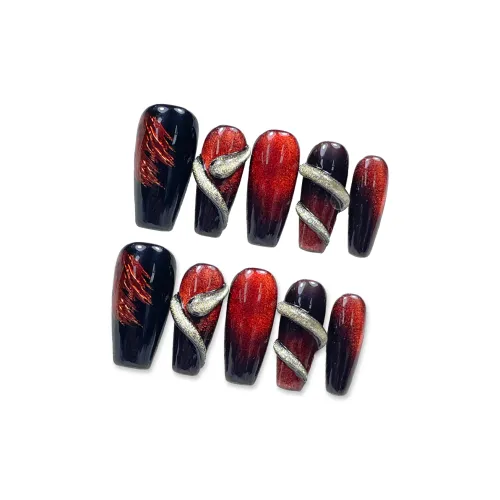 FINGERBOOK Black Snake Shadow Mystery Long Черный градиент Coquette