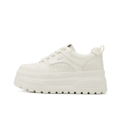 Jin Baichuan Легкие Низкие Кроссовки для Скейтбординга Женские Бежевые