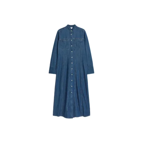 ARKET Длинное платье с длинными рукавами женское