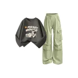 На открытом воздухе Каменно-серый + На открытом воздухе Квадратный Крючок и Петля Зеленый