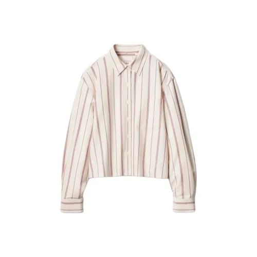 UNIQLO Светлый Бежевый Унисекс Рубашки