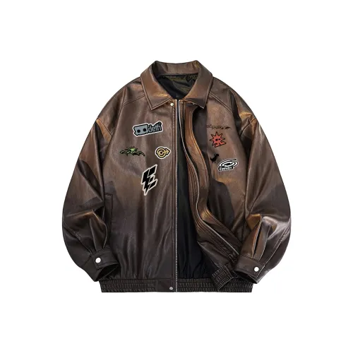 EOOVEN Унисекс Кожаные куртки