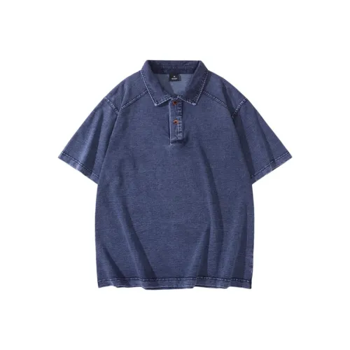 JHO Синий Унисекс Поло