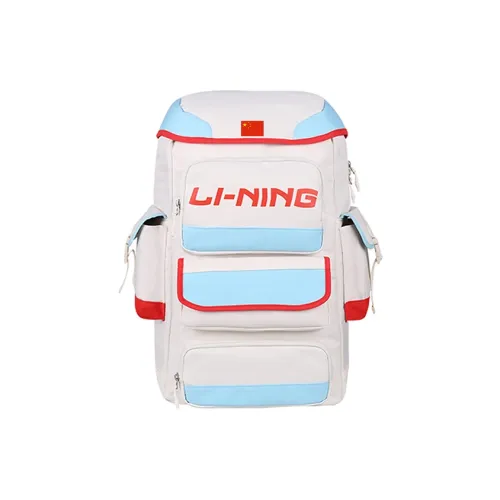 Лайнер Полиэстер Рюкзак Унисекс Молочно-белый Красный