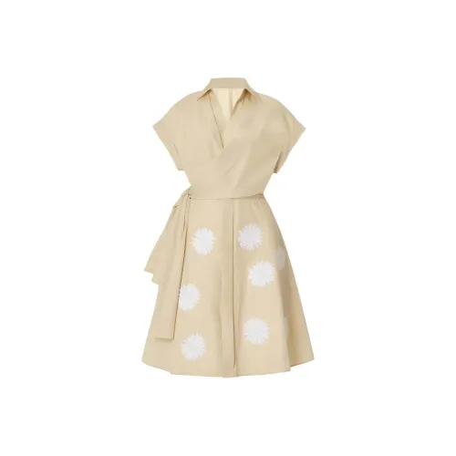 Leather Cat Короткий рукав платье женское