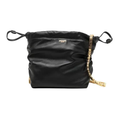 MOSCHINO Sheepskin Bucket Bag Crossbody Bag Mini Women's Black