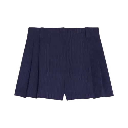 Maison Kitsune SS25 Повседневные шорты Женские Морской синий