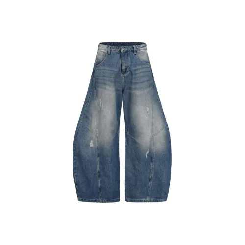 GROTEQUEL Небесный Синий Унисекс Джинсы